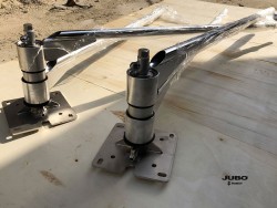 Ceiling boom dual arm for...